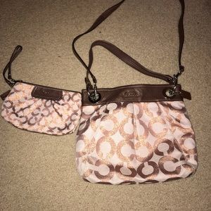 Authentic coach crossbody and wallet